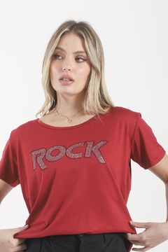 Remera Soft ROCK STRAS - comprar online