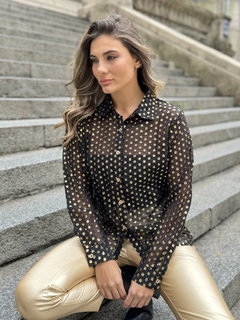 Camisa Gasa Lunares VTK 2094 - comprar online