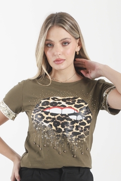 Remera Beso Print VT15801 - comprar online
