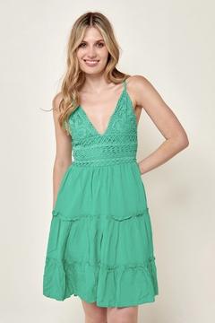 Vestido Guipiur Con Lazo VTK141