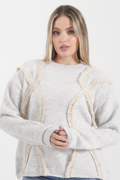 Sweater Cashmire Trenzado VTL677 - Indiana