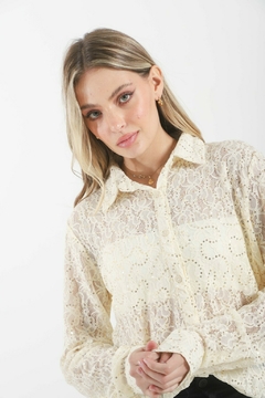 Camisa Encaje VTK70020 - comprar online