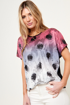 Remera Degrade Con Stras VT1394