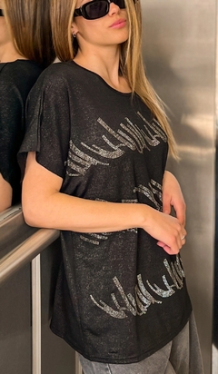 REMERON LUREX JASPEADO CON STRAS VT23518 - tienda online