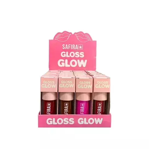 BOX Gloss Hidratante Labial Glow - Safira - 20 UNIDADES - Catálogo Atacado Ousada Make