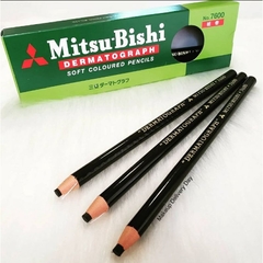 Lápis Dermatográfico Mitsu-bishi 7600 -Preto
