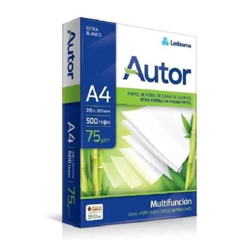 RESMA LEDESMA AUTOR 75 GRS A4 X 500 HJS