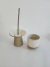 Conjunto Vaso/Castiçal e copo branco + Presente - comprar online