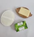 Conjunto Prato oval castanho com saboneteira Folha duna + Presente - ALL meu redor