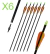 FLECHAS DE FIBRA X 6UNIDADES 8MM.