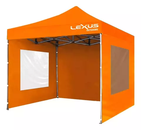 GAZEBO PREMIUM 3X3 ALUMINIO ESTRUCTURA 40X40MM CON 3 PAREDES