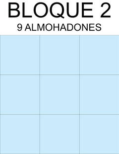 ALMOHADONES CUADRADOS COD A-466 - tienda online
