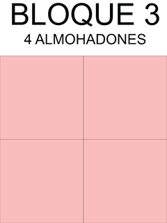 ALMOHADONES CUADRADOS COD A-265 - tienda online