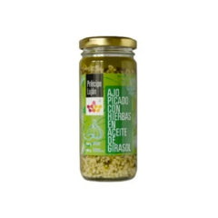 Ajo Picado con hierbas En Aceite De girasol X200gr Príncipe Luján