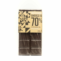 Tableta chocolate amargo al 70% x70gr Frantom