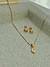 Conjunto Correntinha e Brinco Oval