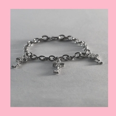 Pulsera de Acero Quirúrgico con detalle de 3 llaves