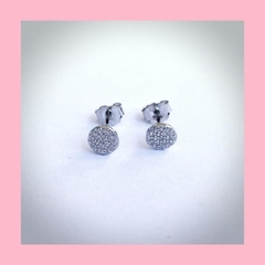 Aros de Plata con Mini Cubic