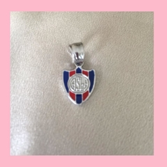 Dije del Escudo de San Lorenzo Esmaltado en Acero Quirúrgico