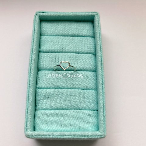 Anel Coração - Prata 925