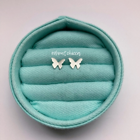 Brinco Borboleta Origami (G) - Prata 925