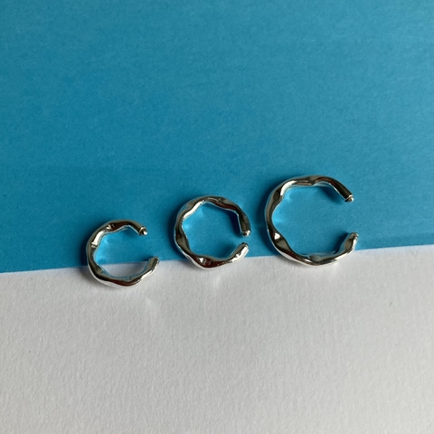 Trio de Piercings Fake Abstratos - Prata 925