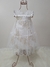 Vestido Infantil Branco com Dourado em Renda no Tamanho 2 - Petit Cherie - comprar online