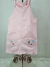 Jardineira Jeans Infantil na Cor Rosa com Bordados no Tamanho 12 - Mon Sucré