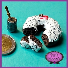 Casita de Muñecas Comida Comidita Miniatura Accesorios para Muñecas Escala Barbie Lol Victoriana Porcelana Fria Budin glaseado 