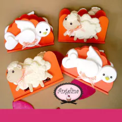 Servilleteros Souvenirs Ovejas Ovejitas Palomas Palomitas Bautismo Comunion Confirmacion Porcelana Fría Infantiles Fiestas argentina envio gratis mesa decoración candybar Candy apliques muñequitos Pinchos Pinches