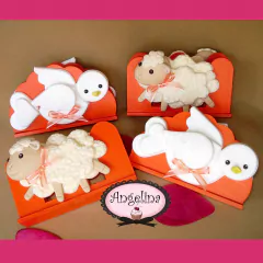 Servilleteros Souvenirs Ovejas Ovejitas Palomas Palomitas Bautismo Comunion Confirmacion Porcelana Fría Infantiles Fiestas argentina envio gratis mesa decoración candybar Candy apliques muñequitos Pinchos Pinches