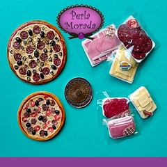 Casita de Muñecas Comida Comidita Accesorios para Muñecas Escala Barbie Lol Victoriana Porcelana Fria  