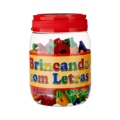 Brincando com Letras - Pote 173 peças