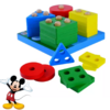 Brinquedo Educativo Encaixe Divertido 17 Peças Mdf - Mickey Formas e Cores
