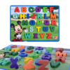 Brinquedo Educativo Encaixe Divertido Mdf - Mickey Letras Maiúsculas