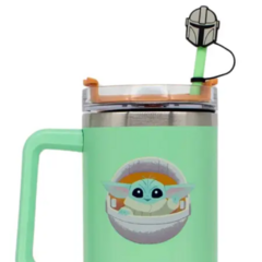 Canecão Térmico Tumbler com Pingente 1,15 Litros - The Child Baby Yoda na internet