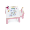 Conjunto Mesa e Cadeira Infantil Rosa - Junges