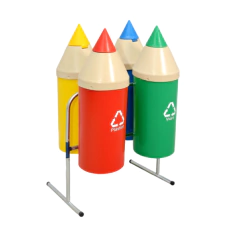 Conjunto Reciclalápis 4 Lixeiras De Plástico 20 litros Ref. 3038