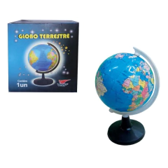 Globo Terrestre 18cm - Azul - Japan Brinquedos