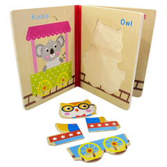Livro Quebra Cabeça Mdf 3 Folhas - Japan Brinquedos