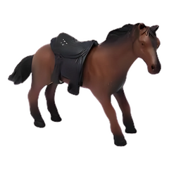 Cavalo Marrom com Sela de Vinil Premium - DB Play VB407