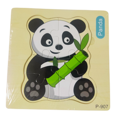 Imagem do Quebra Cabeca 3D Animais Madeira 14Cm