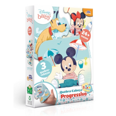 Quebra Cabeça Progressivo 2, 3, 4 peças Mickey - 8068 - comprar online