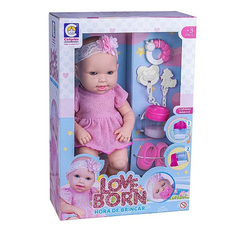 Boneca Love Born Hora de Brincar