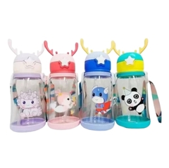 GARRAFA INFANTIL COM ALÇA E ANIMAIS ALCE CHIFRE 500ML JL-005 - comprar online