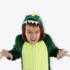 Macacão Kigurumi Infantil De 3 A 4 Anos Dinossauro - comprar online