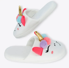 Chinelo De Quarto Feminino Unicornio Tamanho M 36/38
