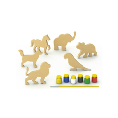 Kit Colorir E Brincar - Animais - Junges na internet