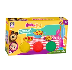 Fábrica de Espaguete Masha E O Urso Massinha de Modelar - Cotiplás Ref. 2893 - Japan Brinquedos