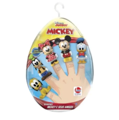 Ovo Médio 22 cm Páscoa - Dedoches Mickey e Seus Amigos - Japan Brinquedos